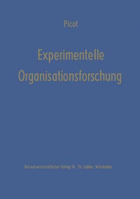 Experimentelle Organisationsforschung 1