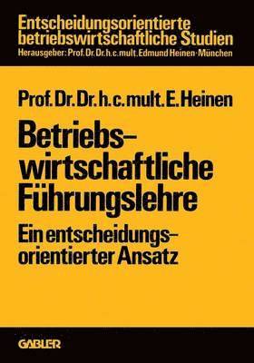 bokomslag Betriebswirtschaftliche Führungslehre