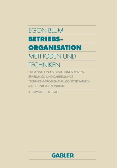 Egon Blum - Betriebsorganisation, Häftad