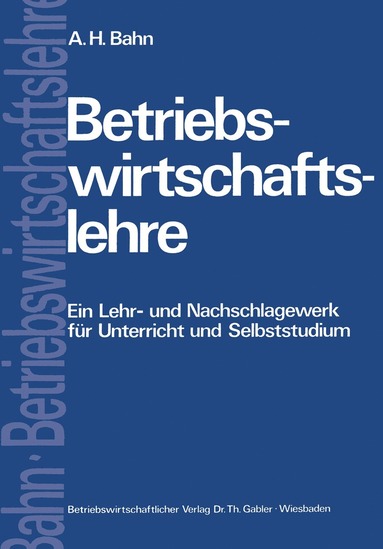 bokomslag Betriebswirtschaftslehre