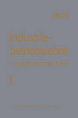 bokomslag Industriebetriebslehre in programmierter Form
