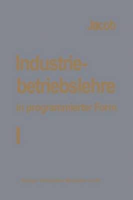 bokomslag Industriebetriebslehre in programmierter Form