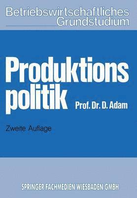 bokomslag Produktionspolitik