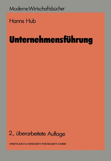 Hanns Hub - Unternehmensführung, Häftad