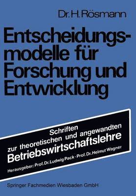 Entscheidungsmodelle fr Forschung und Entwicklung 1