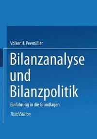 bokomslag Bilanzanalyse und Bilanzpolitik