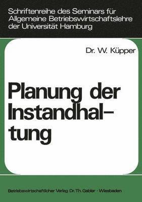 bokomslag Planung der Instandhaltung