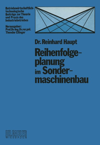 bokomslag Reihenfolgeplanung im Sondermaschinenbau