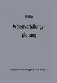 bokomslag Warenverteilungsplanung