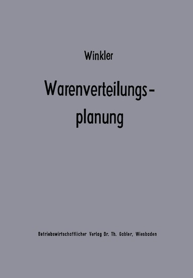 Heiko Winkler - Warenverteilungsplanung, Häftad