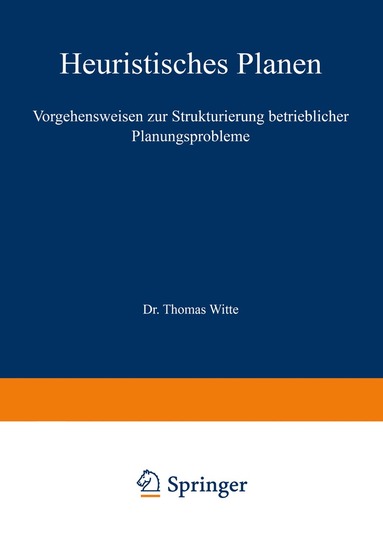 Thomas Witte - Heuristisches Planen, Häftad