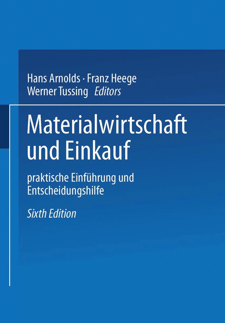 Materialwirtschaft und Einkauf 1