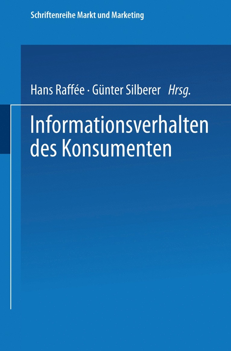 Informationsverhalten des Konsumenten