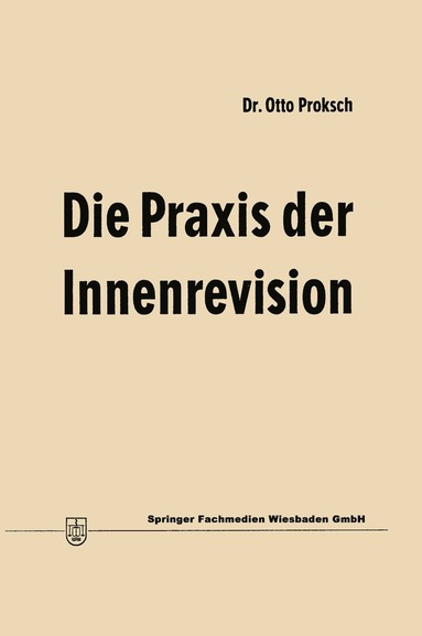 bokomslag Die Praxis der Innenrevision