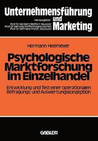 bokomslag Psychologische Marktforschung im Einzelhandel