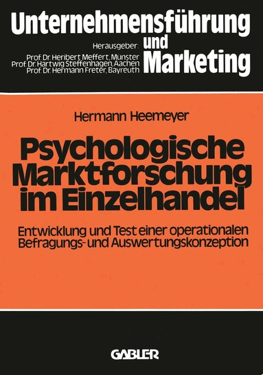 Hermann Heemeyer - Psychologische Marktforschung im Einzelhandel, Häftad