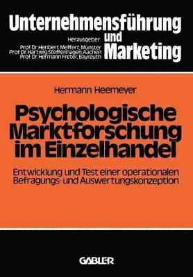 Psychologische Marktforschung im Einzelhandel 1