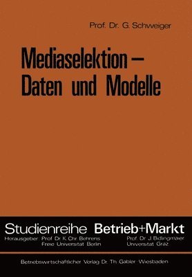 bokomslag Mediaselektion - Daten und Modelle