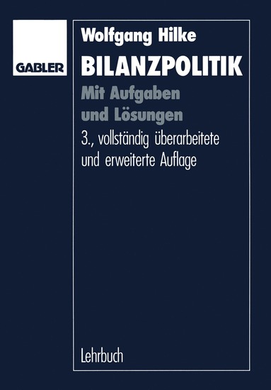 bokomslag Bilanzpolitik