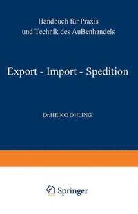bokomslag Export  Import  Spedition