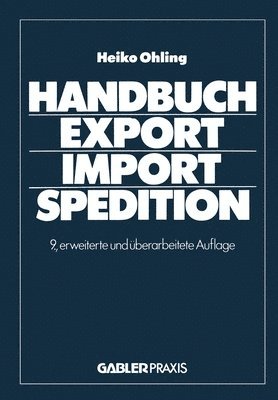 bokomslag Handbuch Export - Import - Spedition