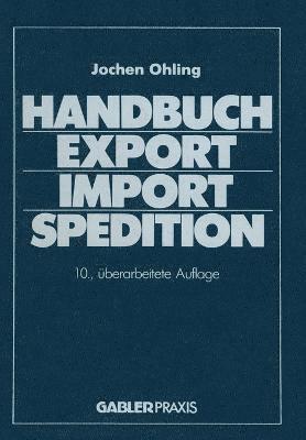 bokomslag Handbuch Export  Import  Spedition