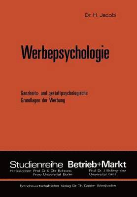 bokomslag Werbepsychologie