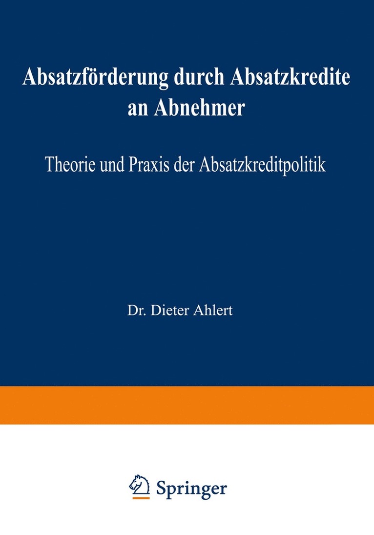 Absatzförderung durch Absatzkredite an Abnehmer