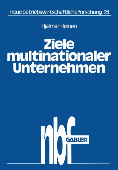 bokomslag Ziele multinationaler Unternehmen