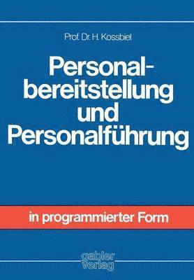 bokomslag Personalbereitstellung und Personalfhrung