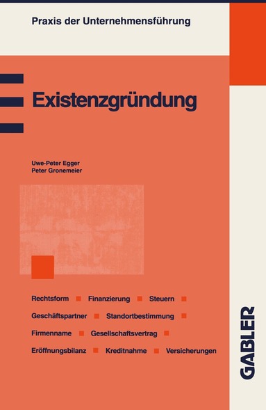 Peter Gronemeier - Existenzgründung, Häftad