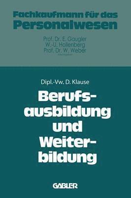 bokomslag Berufsausbildung und Weiterbildung