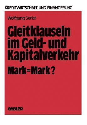 bokomslag Gleitklauseln im Geld- und Kapitalverkehr