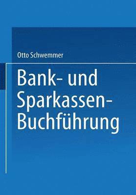 bokomslag Bank- und Sparkassen-Buchfhrung