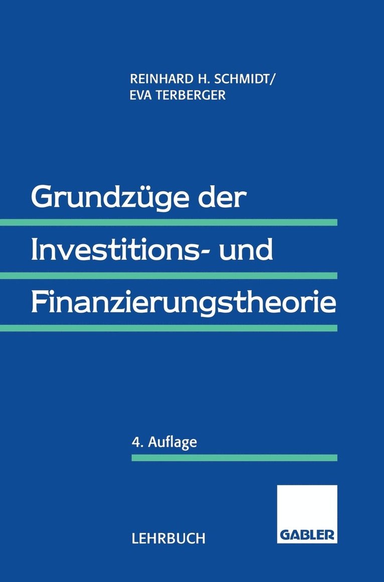 Grundzge der Investitions- und Finanzierungstheorie 1