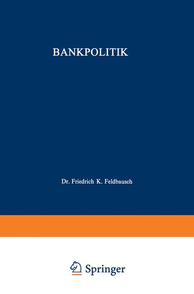 bokomslag Bankpolitik