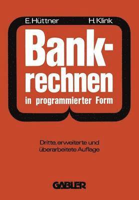 bokomslag Bankrechnen in programmierter Form