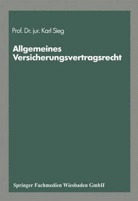 bokomslag Schriftenreihe ?Die Versicherung"