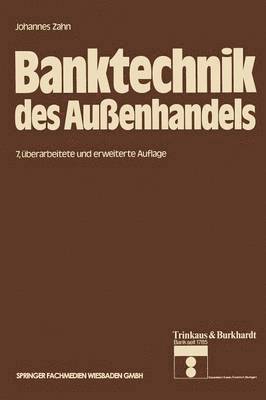 bokomslag Banktechnik des Außenhandels