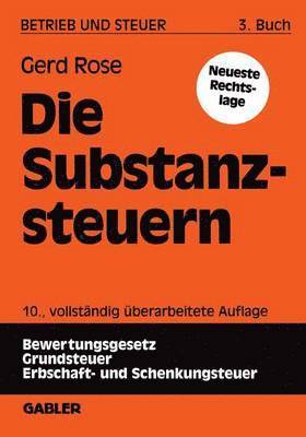 Die Substanzsteuern 1