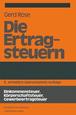 Die Ertragsteuern 1