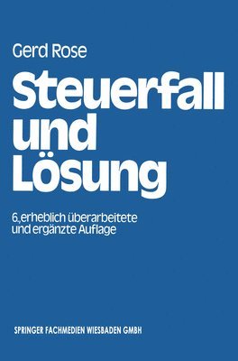 bokomslag Steuerfall und Lsung