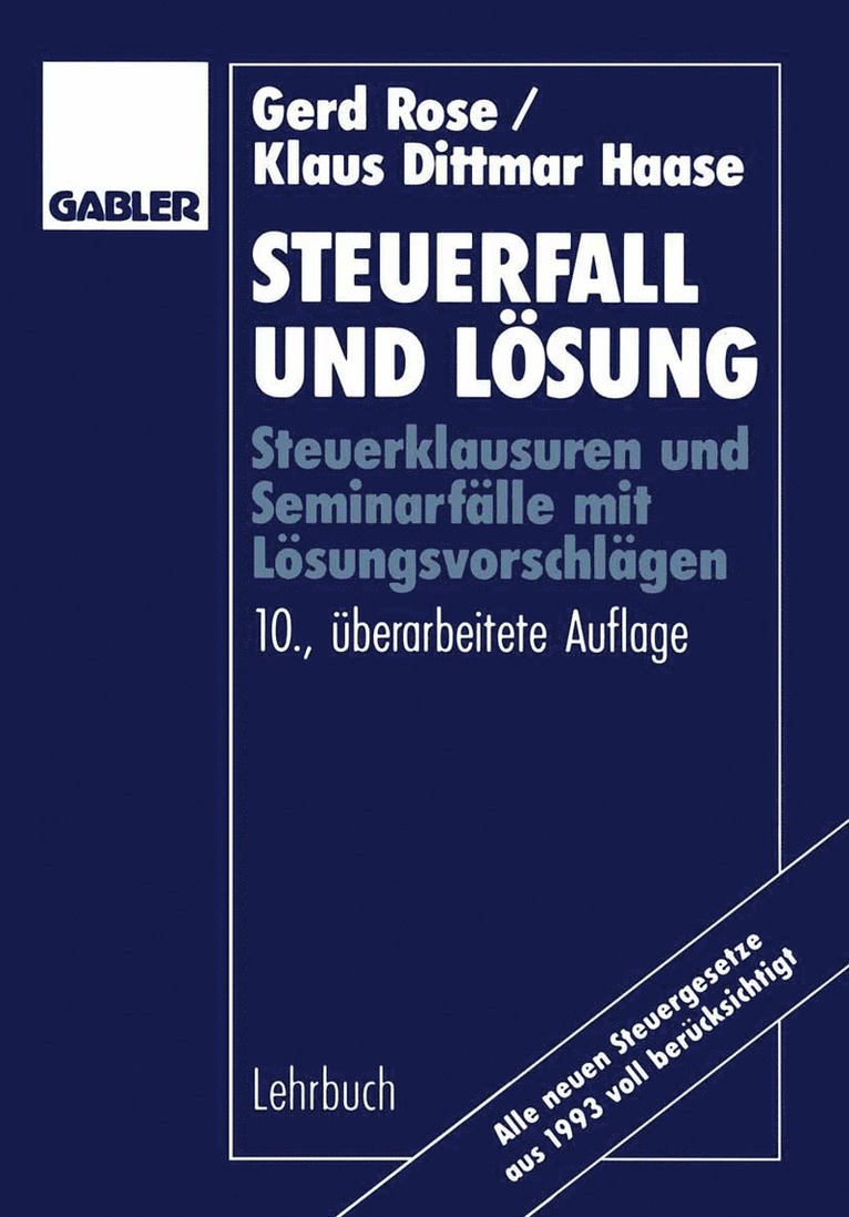 Gerd Rose - Steuerfall und Lösung, Häftad