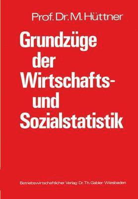 bokomslag Grundzge der Wirtschafts- und Sozialstatistik