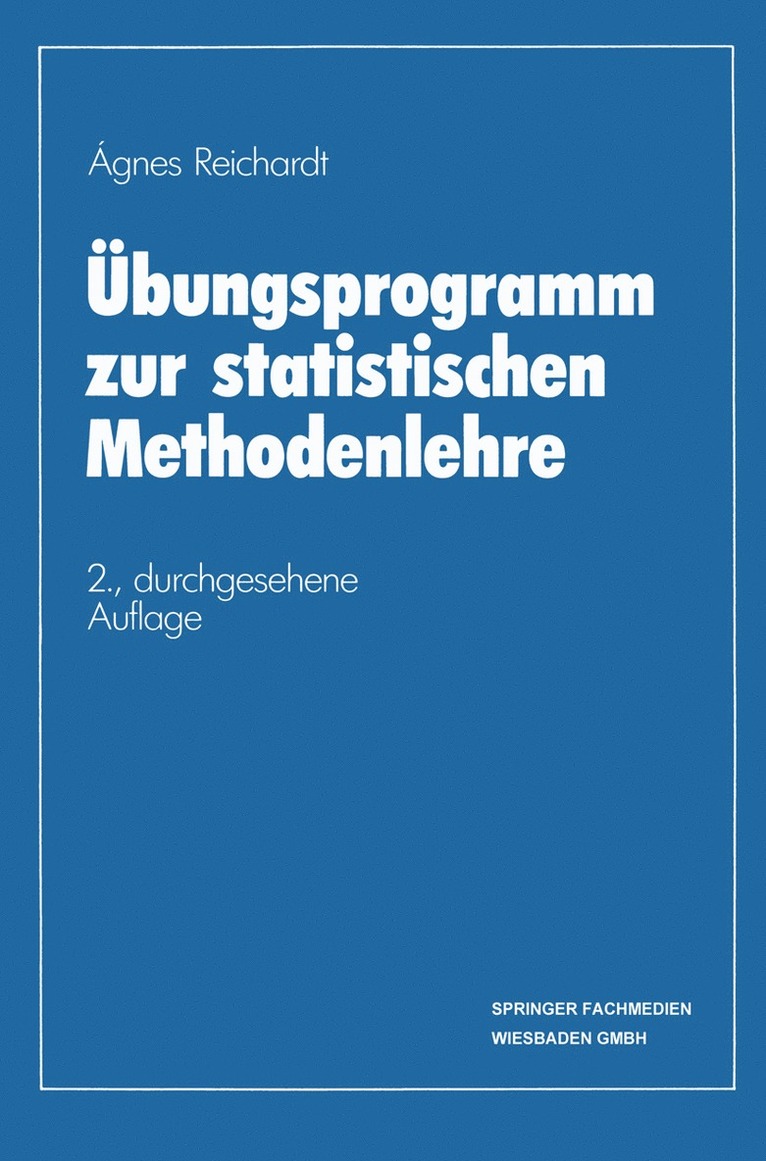 bungsprogramm zur statistischen Methodenlehre 1