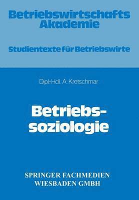 Betriebssoziologie 1