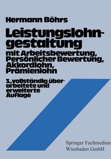 bokomslag Leistungslohngestaltung