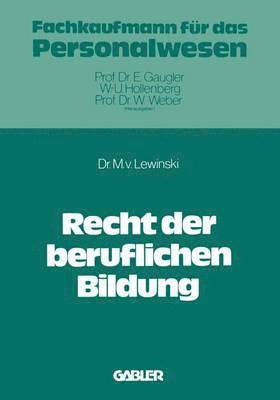bokomslag Recht der beruflichen Bildung