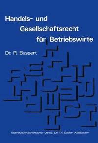 bokomslag Handels- und Gesellschaftsrecht fr Betriebswirte