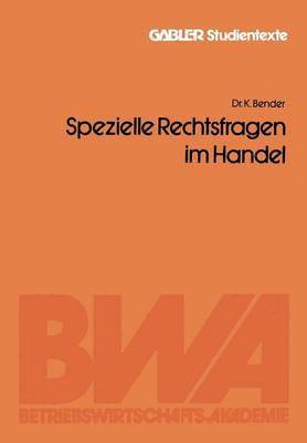 Spezielle Rechtsfragen im Handel 1